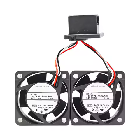 Cooling Fan 1608VL-S5W-B69 DC 24V 0.09A 2.16W 4020 40x40x20 6-Pin Connector Dual Cooling Fan Assembl