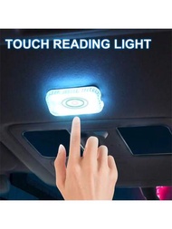 Led觸控燈小型無線汽車內飾照明,車門踏板後儲物箱閱讀燈,usb充電