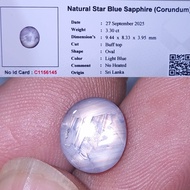 natural light blue star sapphire ceylon safir srilanka no treatment