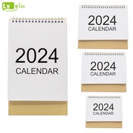 Special promotion!! Desk Calendar 2024 Standing Flip Calendar Thick Paper Year Standing Desk Calendar 2024 For Home