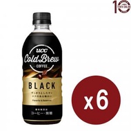 UCC - Ucc 日本上島咖啡 - Black Cold Brew 冷萃無糖黑咖啡(樽裝) - 6樽 x 500亳升(新舊包裝隨機發送)