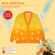 [NO RESTOCK] Agatsuma Zenitsu Kimetsu no Yaiba Cardigan - Zenitsu Dekon Slayer Cosplay