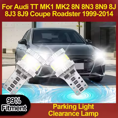 W5W T10 Parking Light 6W Clearance Lamp 12V Car Accessories For Audi TT MK1 MK2 8N 8N3 8N9 8J 8J3 8J