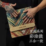 Lurui Box Drum Cajon Drum 3-in-1 Professional Painted Travel Drum Cajon Drum Sitting Drum Wooden Box