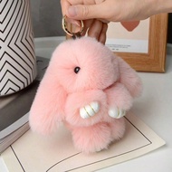Cute Rabbit Keychain, Soft, White, Pink, Black And Red Rabbit, Compact, Is The Perfect Choice For Sc
