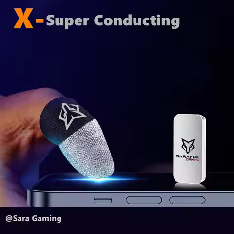 V8 Bicolor Game Beehive5 Sleep-proof Sweat-proof Professional Touch Screen Thumbs Finger Sleeve for 