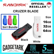 [SG] SanDisk Cruzer Blade USB2.0 Flash Drive SDCZ50 16GB | 32GB | 64GB Pen Drive Thumb Drive