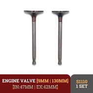 MESIN VALVE IN EX DIESEL S1110 20PK ENGINE VALVE DONGFENG S1110 9MM