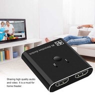 Q121 4K Switcher HD Switch Bi-Direction Splitter 1x2/2x1 Video Adapter HD Switcher 2 in 1 out for PS