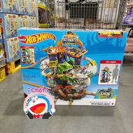 Đồ Chơi Gara Ô Tô Hot Wheels Ultimate Garage Cao 90cm – Đường Đua Siêu Tốc & Khủng Long T-Rex