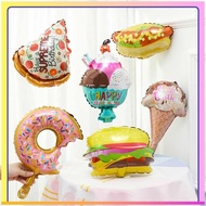 Donut Balloon Pizza Balloon Burger Balloon Ice Cream Balloon Food Balloon Dessert Balloon X9LM