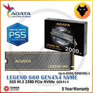 ADATA SSD M.2 Gen4 LEGEND 860 NVMe PCIe Gen 4x4 M.2 2280 SSD 500GB | 1TB | 2TB