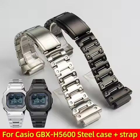 Stainless Steel Case Strap For G-SHOCK Casio GBX-H5600 DW-H5600 upgrade Metal Watch bezel band GBX/D