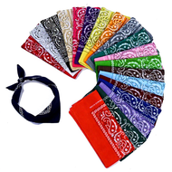 𝐑𝐄𝐓𝐑𝐎 𝐄𝐃𝐆𝐄 55x55cm Fashion Hip Hop Classic Paisley Bandana Square Scarf Unisex Scarves Headband 涤纶方巾