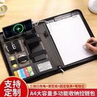 Folder Fail A4 Pengecasan Rentas Sempadan Power Bank Pengurus Perniagaan Folder Borong Zip Penyimpan