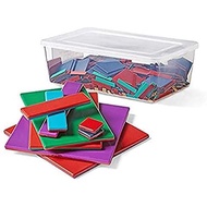 Hand2mind Plastic Algebra Tiles Class Set, Algebra Manipulatives, Algebra Tiles X and Y