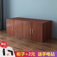 S/💖Free Shipping Wardrobe Top Cabinet Solid Wood Cabinet Wall Cupboard Balcony Sliding Door Locker2Door3Door4Door5Door C