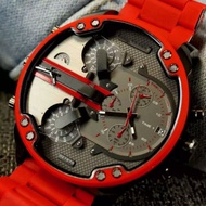 22737 Red DZ Quartz Men's Watch Large Watch 7333 7312 Ready Stock GRKJ