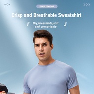 Yuerlian 41230 Athletic Short Sleeve Quick Dry Loose Breathable Fitness Short Sleeve