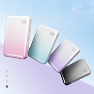 耶誕禮物|35W磁吸快充行動電源容量10000mAh|可帶上飛機|粉色系