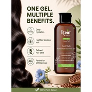 Ktein Flaxseed Gel 200ml – 100% Plant Based Hair Styling Gel for Soft, Defined & Naturally Beautiful
