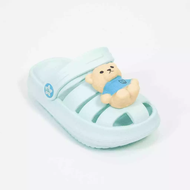 SENDAL ANAK PEREMPUAN TALI BELAKANG PORTO WARNA PASTEL AKSESORIS BERUANG 3047K-3