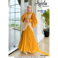 Aqeela • Nirmala Gamis MuslimahWanita with Chest & Sleeves, Soft, Smooth Material, Not Hot, Nursing 
