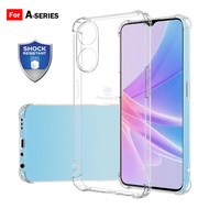 For Oppo A15 A16 | A17 A1K A31 A76 A78 A93 A96 4G A98 5G Transparent Shockproof Airbag Thicker TPU C
