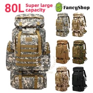 【Fancy Shop】 80L Men Backpack Waterproof Camping Hiking Climbing Travel Outdoor Backpack