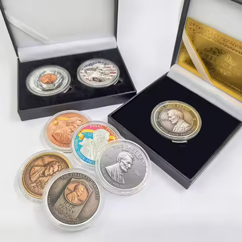 10 pcs/lot 33 Types Lincoln Commemorative Coin "The Final Cent" 1909–2025 Metal Craft Paying tribute