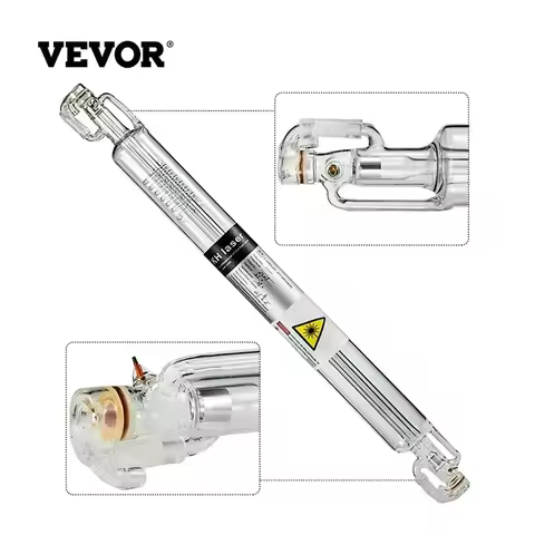 VEVOR CO2 laser tube 40W/50W/60W/80W/100W/130W glass laser tube suitable for laser engraving/cutting