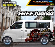 STIKER VARIASI  MOBIL GRANMAX / VARIASI STIKER MOBIL LUXIO / STICKER DECAL BODY SAMPING MOBIL AVANZA