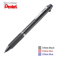 Pentel Energel 3 ปากกาหมึกเจล เพนเทล 3in1 หมึก 3 สีในด้ามเดียว - ด้ามสีเทา