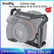 SmallRig a7s3 A7siii DSLR Cage for Sony Alpha 7S III Camera Cage With Cold Shoe Mount and Nato Rail 