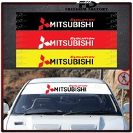 MITSUBISHI EVOLUTION FrontWindshield Sticker / Sticker Tampal Cermin Depan Kereta(LANCER WIRA PUTRA)