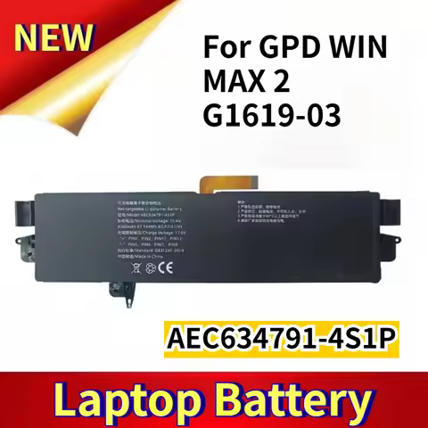 Brand New AEC634791-4S1P Laptop Battery for GPD WIN MAX 2 G1619-03