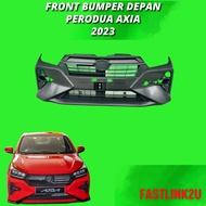 Fastlink Original Perodua Axia 2023 No Hole Garnish Front Bumper Depan 100% New High Quality PP Material