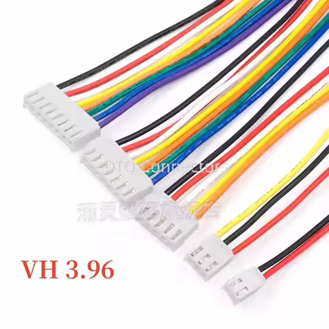 5Pcs JST VH 3.96mm Pitch Single Female Plug Wire Cable Connector 2P 3 4 5 6 8 10 Pin VH3.96 22AWG Wi