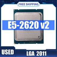 ใช้เกือบใหม่ Intel Xeon E5-2620V2 E5 2620 V2 SR1AN 2.1GHz 6-Core 15M LGA2011 E5 2620V 2เดสก์ท็อปเซอร์เวอร์เครื่องประมวลผลซีพียู Xeon V2ซีพียูรุ่น