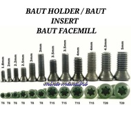 Insert bolt. facemill bolt. holder bolt M1.8 M2 M2.2 M2.5 M3 M3.5 M4 M4.5 M5