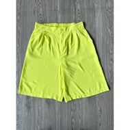 Mid-waisted shorts mixed with elastic made in Vietnam _Size L (waist 80cm, simple to >90cm, length 5
