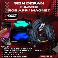 3nity Xcase Turn Signal Lights Fazzio Front One Set 8 Modes Plus Magnet LedRunning RainbowSwitch Col