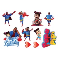 PAPA PIPI ZOLA Cake Topper Cupcake Topper Kek Topper