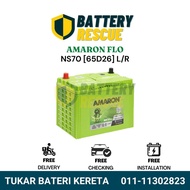 [Installation Available] NS70 | NS70L | 65D26L/R | Amaron Hi Life Flo Car Battery Bateri Kereta | Se