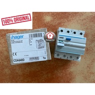 HAGER CDA640D RCCB / ELCB 4-pole 10kA 40A 30mA Type A
