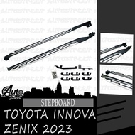 Toyota Innova Zenix 2023 Stepboard Silver and Black