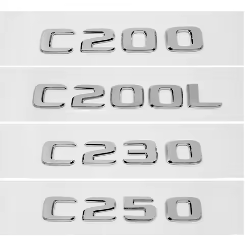 ABS Plastic C200 C200L C230 C250 Trunk Rear Logo Badge Emblem Sticker For Mercedes Benz C Class W201