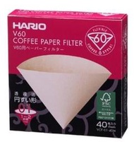 【悶咖啡】HARIO VCF-01-40M/VCF-02-40M/VCF-03-40M 無漂白錐形濾紙 V60濾紙