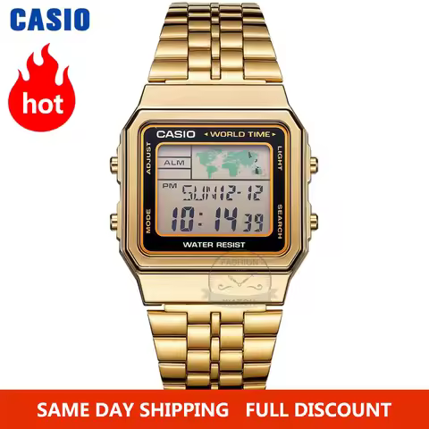 Casio watch gold watch men set brand luxury LED digital Waterproof Quartz men watch Sport military W