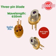 GOODOO Red Laser Head Diode Module, Tripod Lab 650nm DIY High Power Burning Infrared, Metal 3V 5V 5m